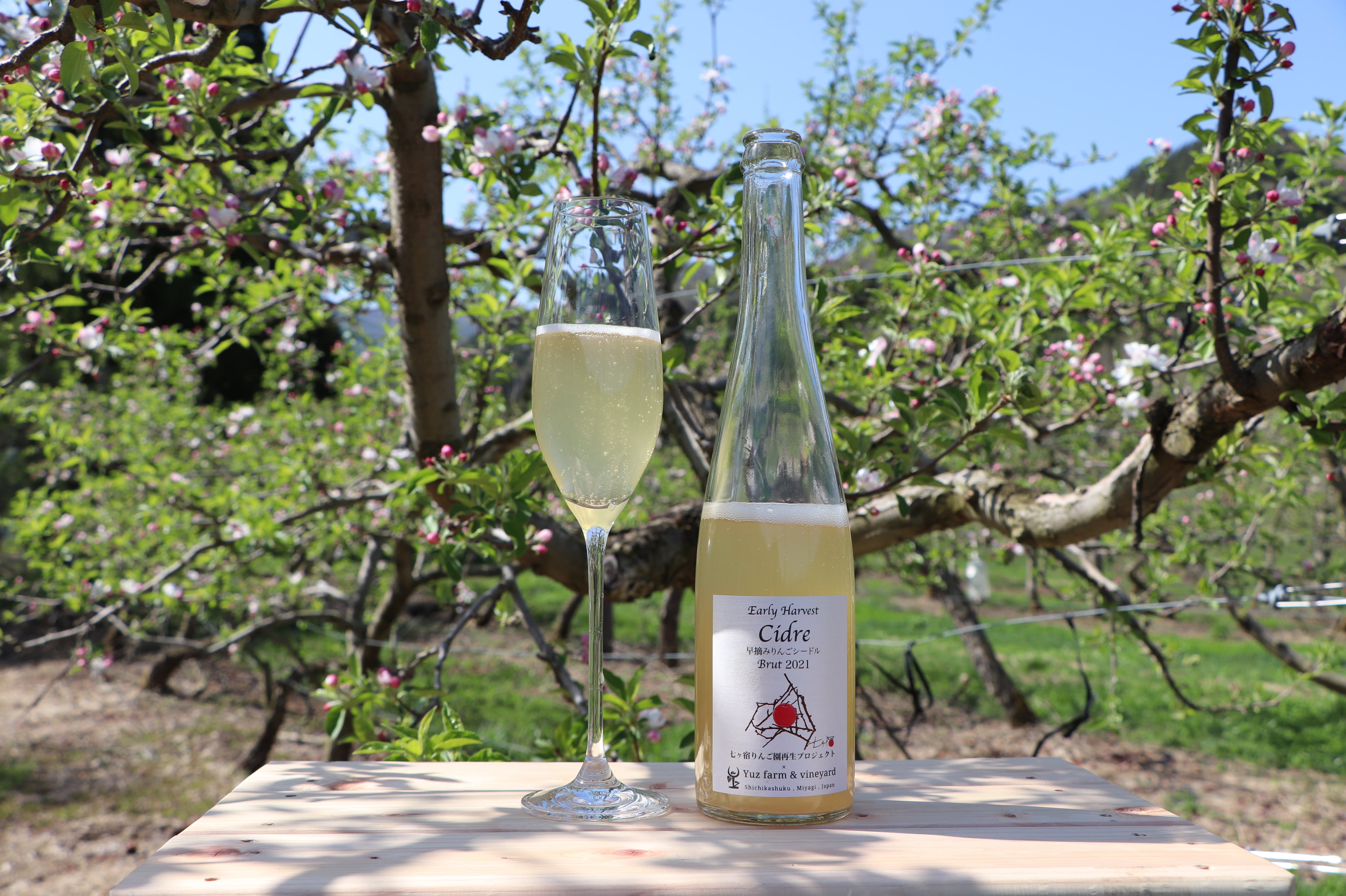 早摘みりんごCidre Brut 2021 | Yuz farm & vineyard
