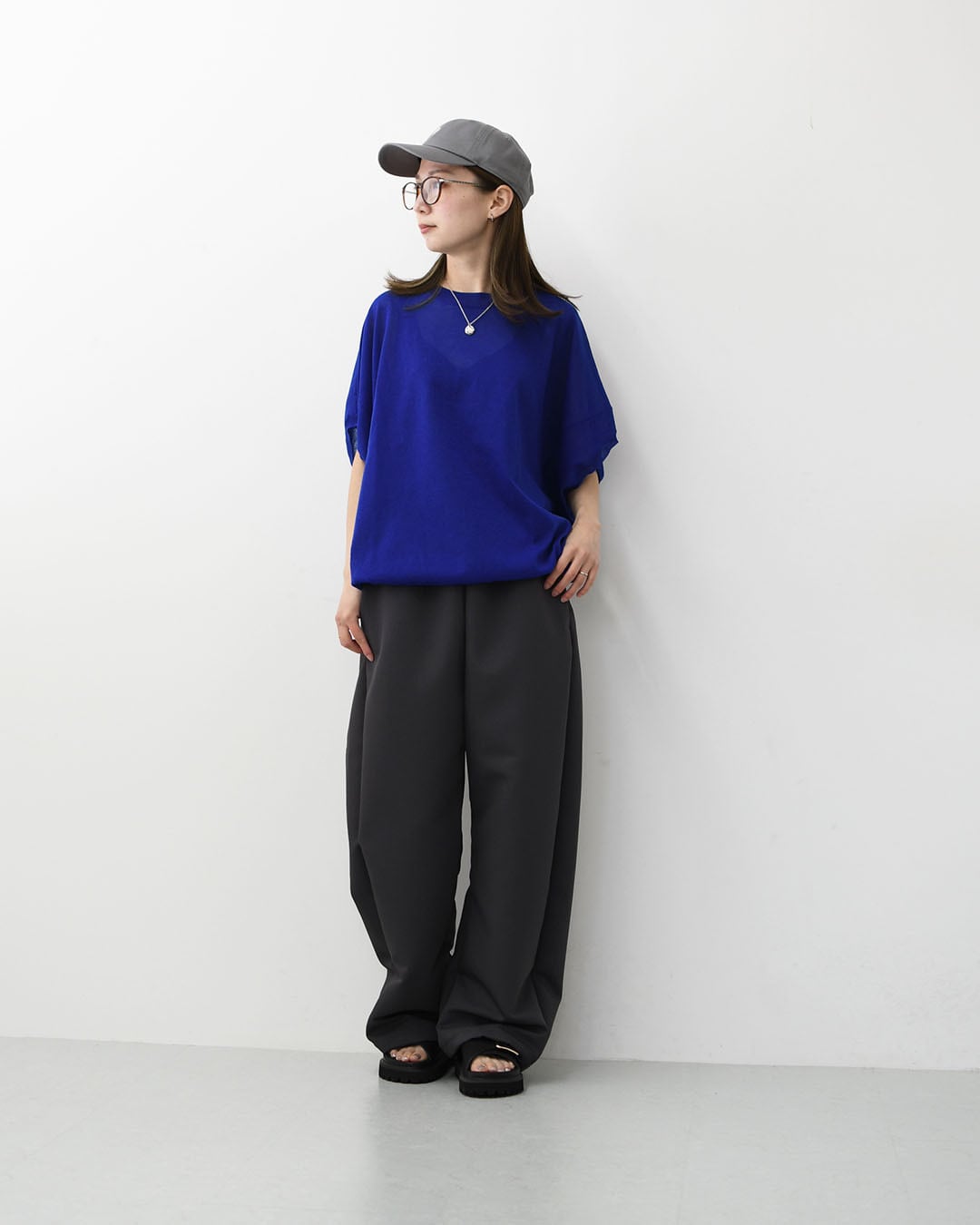 mizuiro ind [ミズイロ インド] sheer wide cocoon P/O・wide cocoon