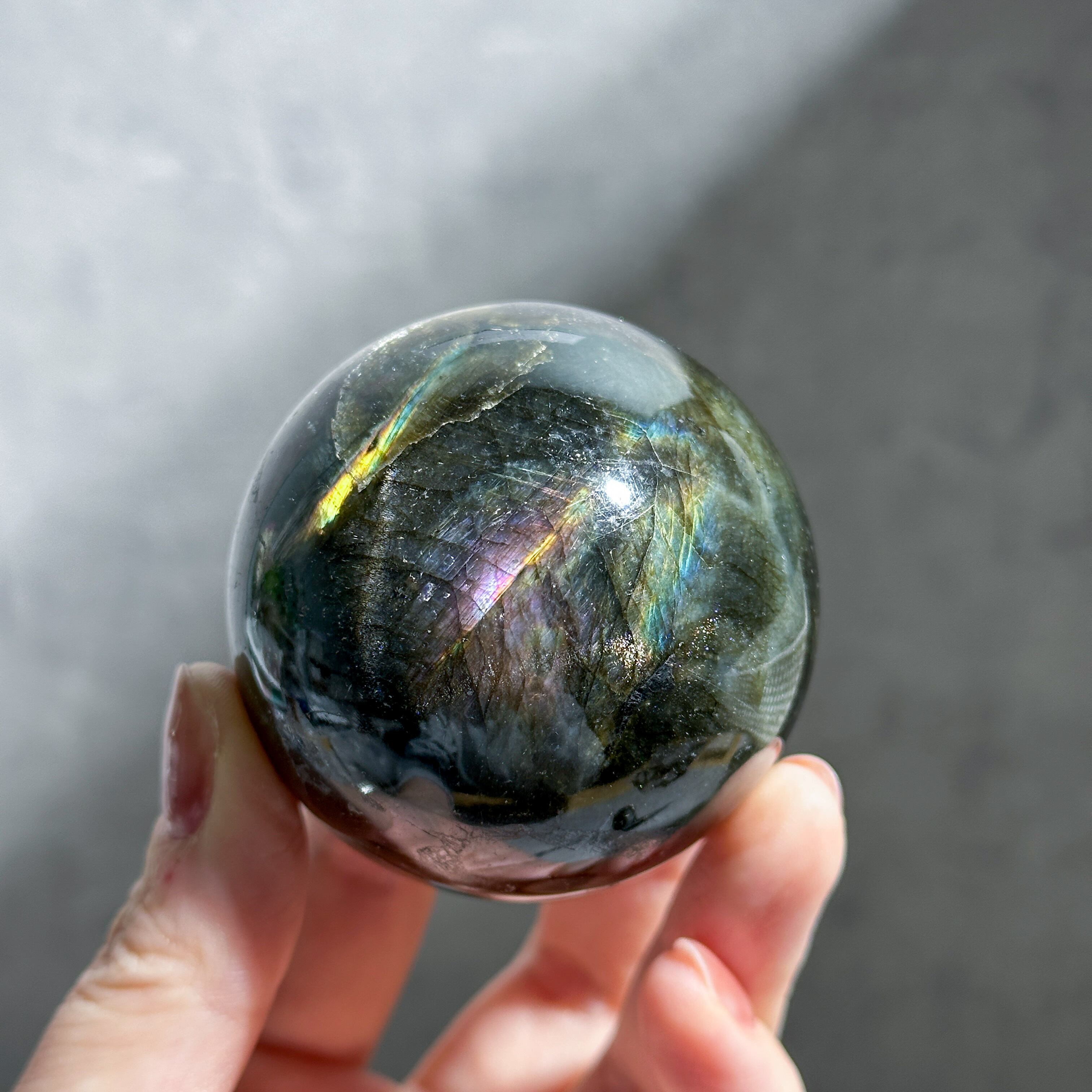 ラブラドライト スフィア 43◇ Labradorite Sphere ◇天然石・鉱物