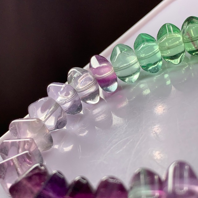 A10.グラデーションスクエアフローライトブレスレット