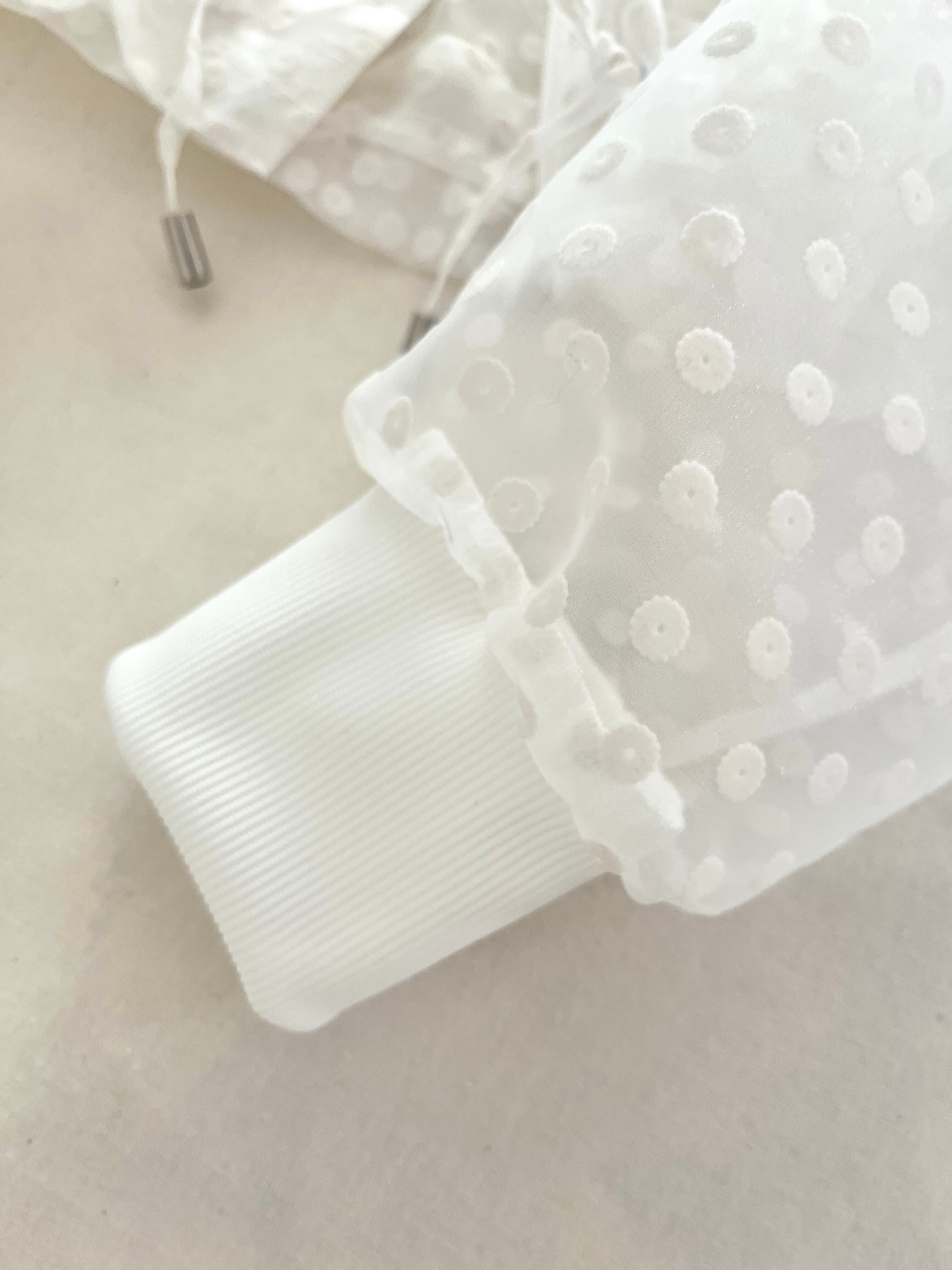 【2026新作】シアーブルゾン　フロッキードット