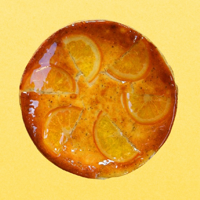 【要冷蔵】ベイクドチーズケーキ（オレンジ）　直径15㎝