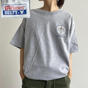 GF104 Tシャツ キリスト教 クリスチャン 十字架 グレー バックプリント