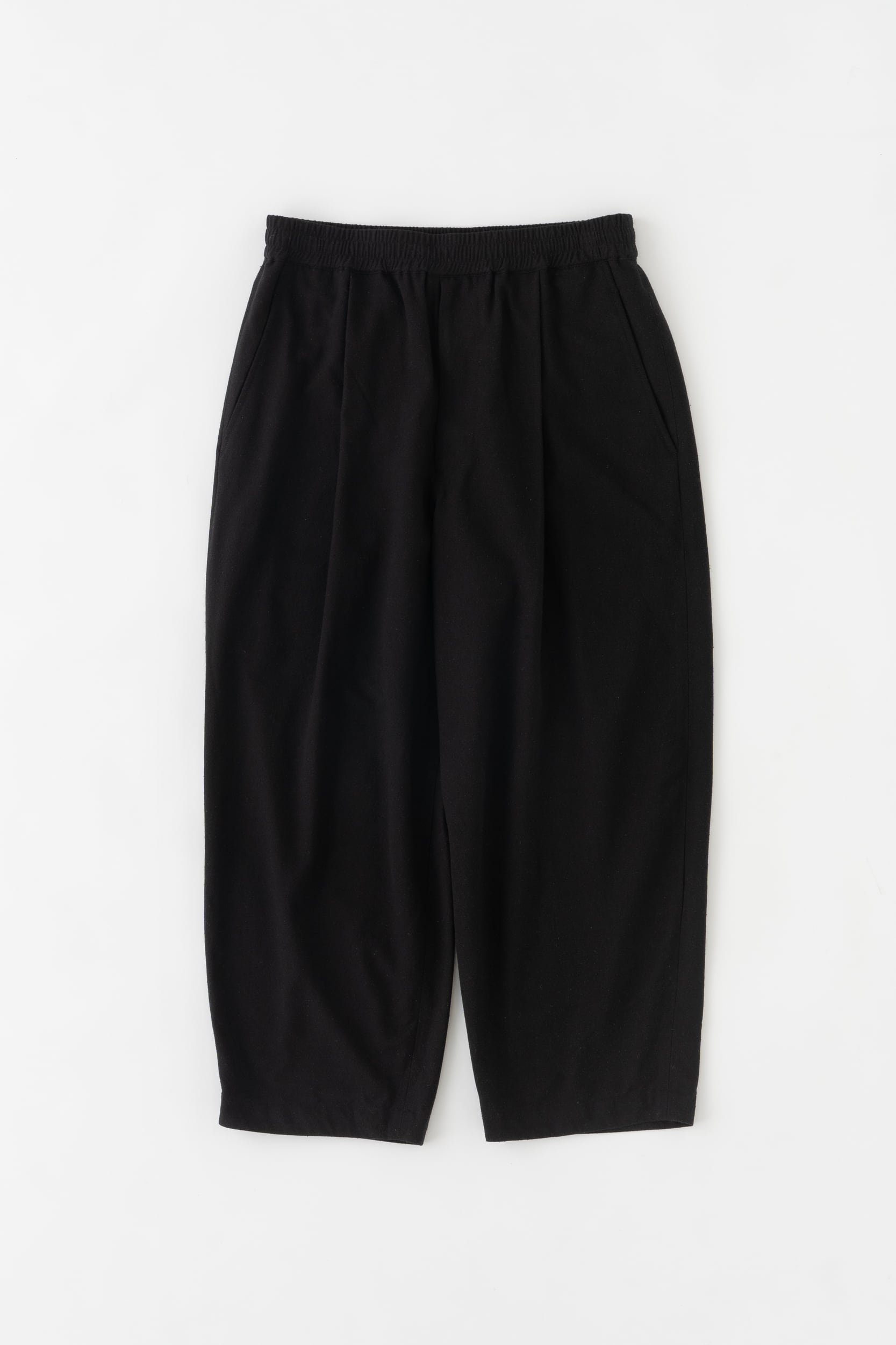 パンツ / Graphpaper / Scale Off Wool / Wide Tapered Slacks / BLACK