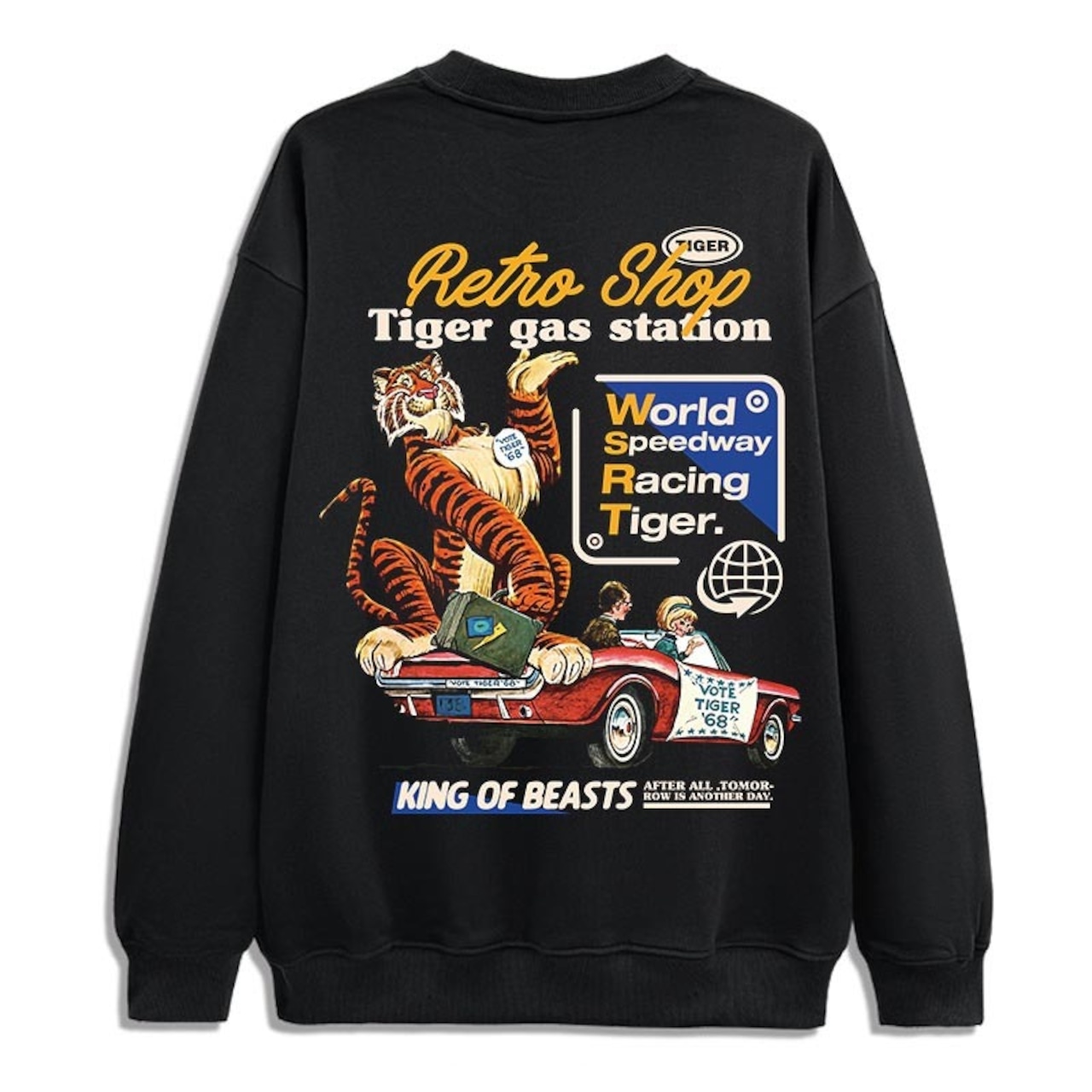 VINTAGE ストリート 虎 パーカー/スウェット T1153