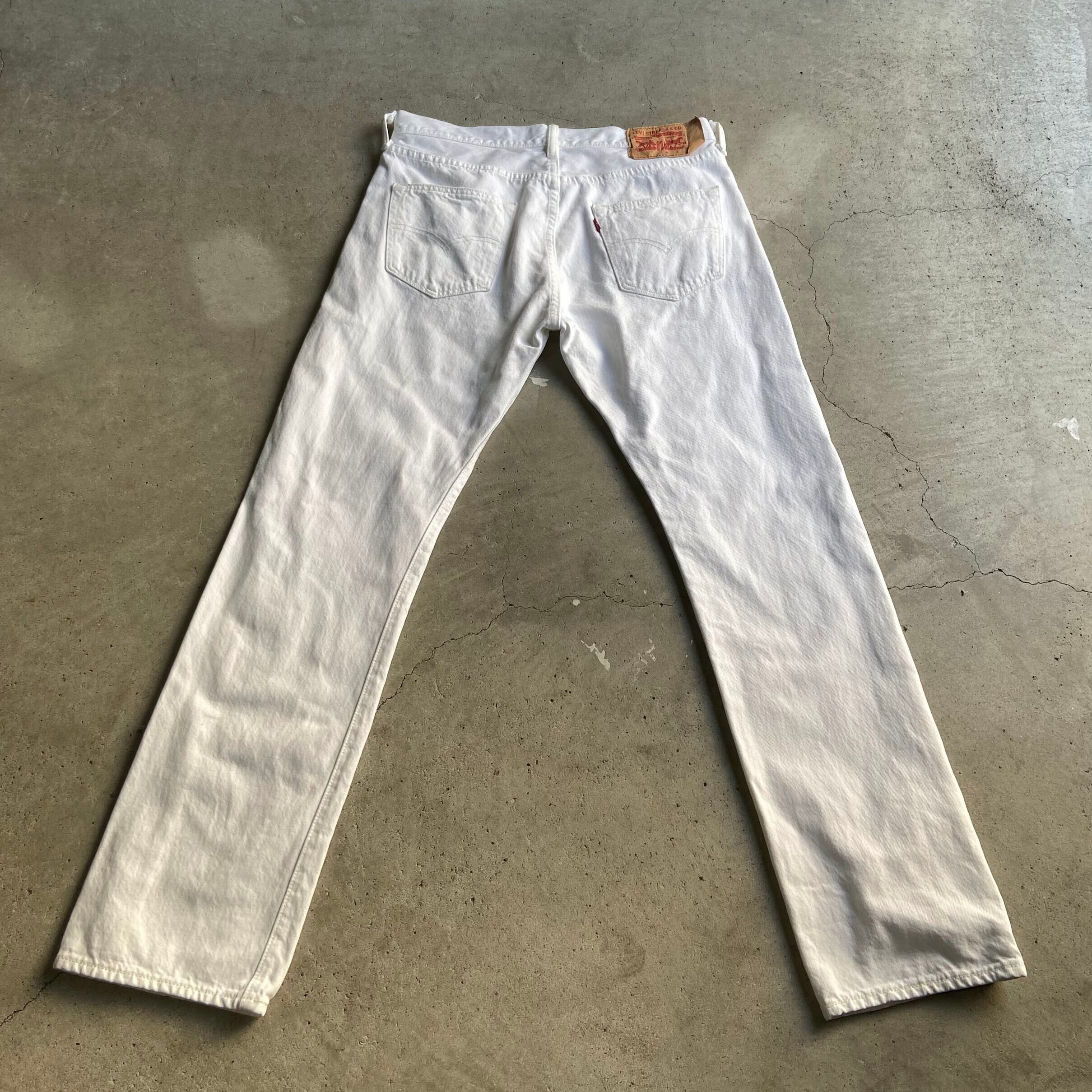 Levi's リーバイス 501 ストレート ホワイトデニムパンツ メンズW30