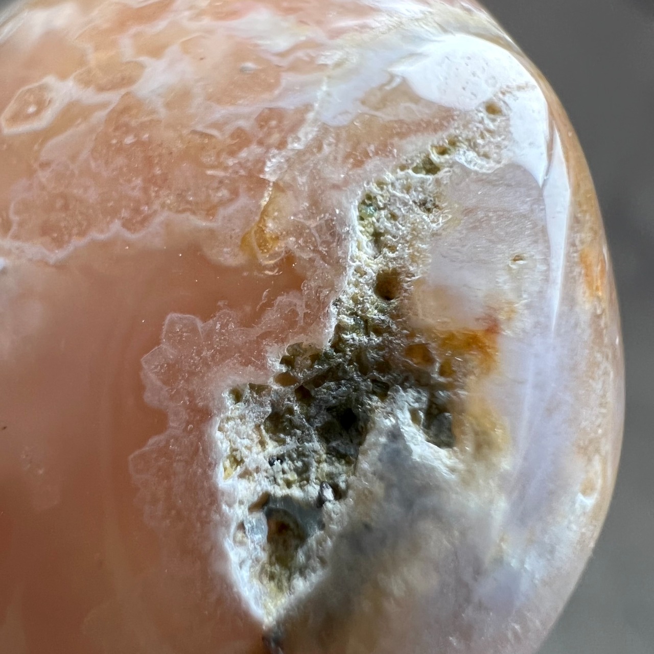 フラワーアゲート パーム8＊桜瑪瑙＊天然石インテリア＊パワーストーン＊天然石置き物