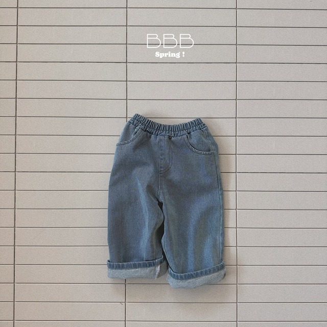 【取寄】bella bambina｜garden denim pants｜ガーデンデニムパンツ｜XS-XL｜kids｜26 spring