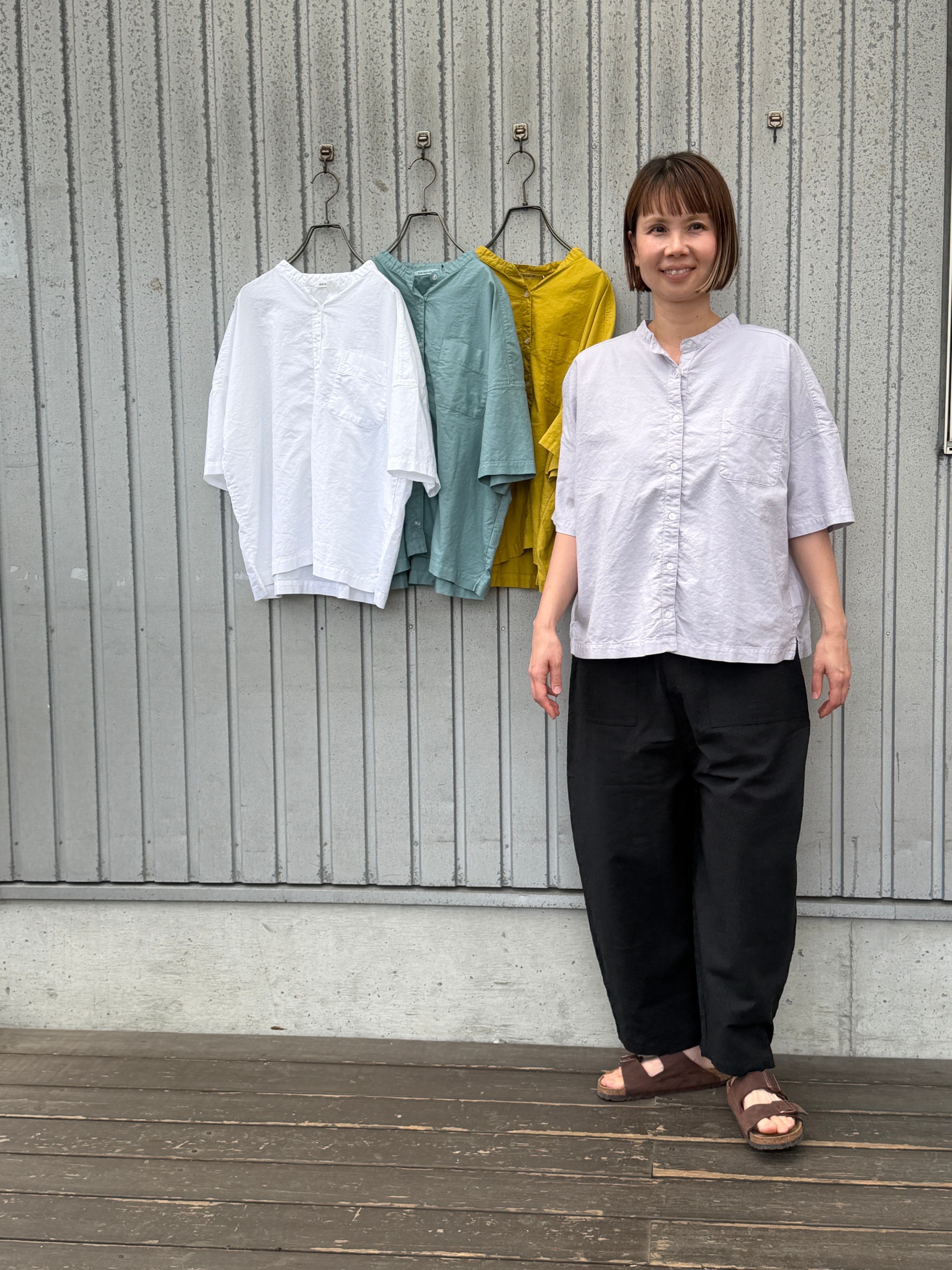 オックス日本製品染め5分袖スタンドSH/ sunvalley/SK5037262 | WACKY