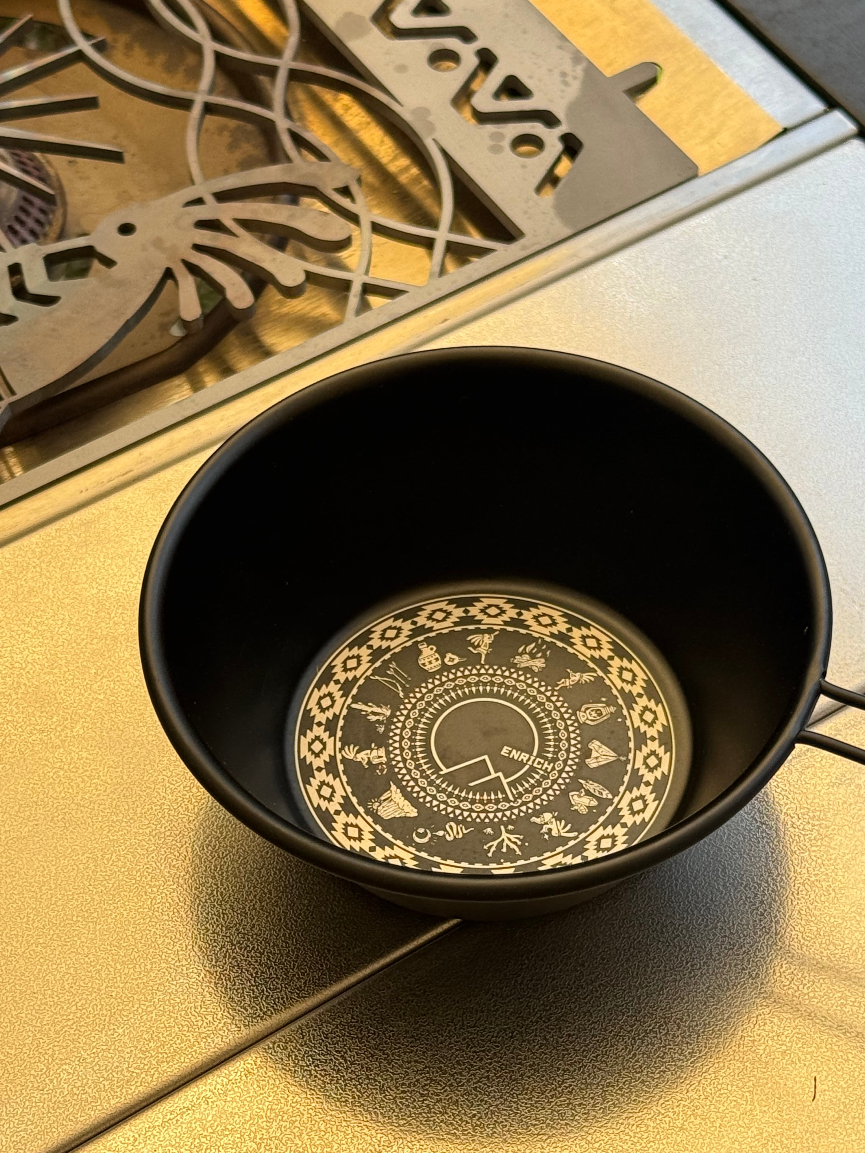 ブラックシェラカップ | ココペリグッズ、キャンプ用品の【ENRICH】