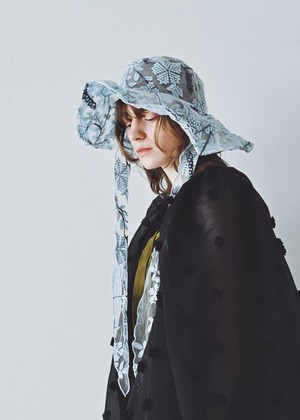 Ammi Vine | Embroidred Lace Veil Hat