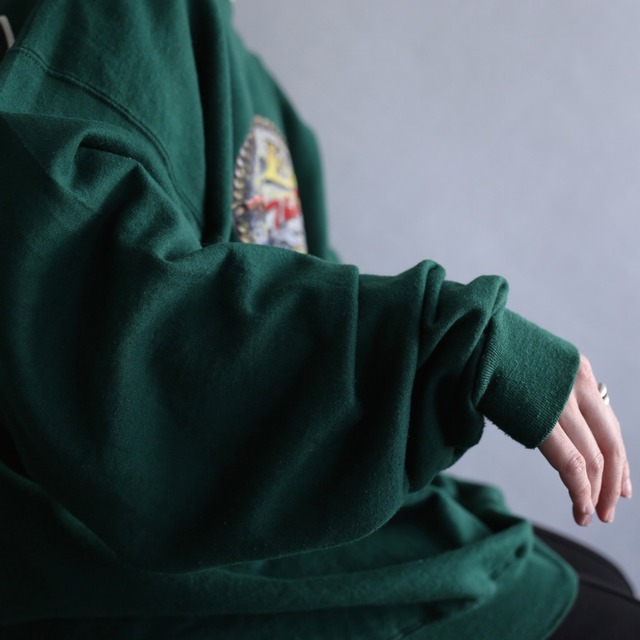 nice green over size loose sweat