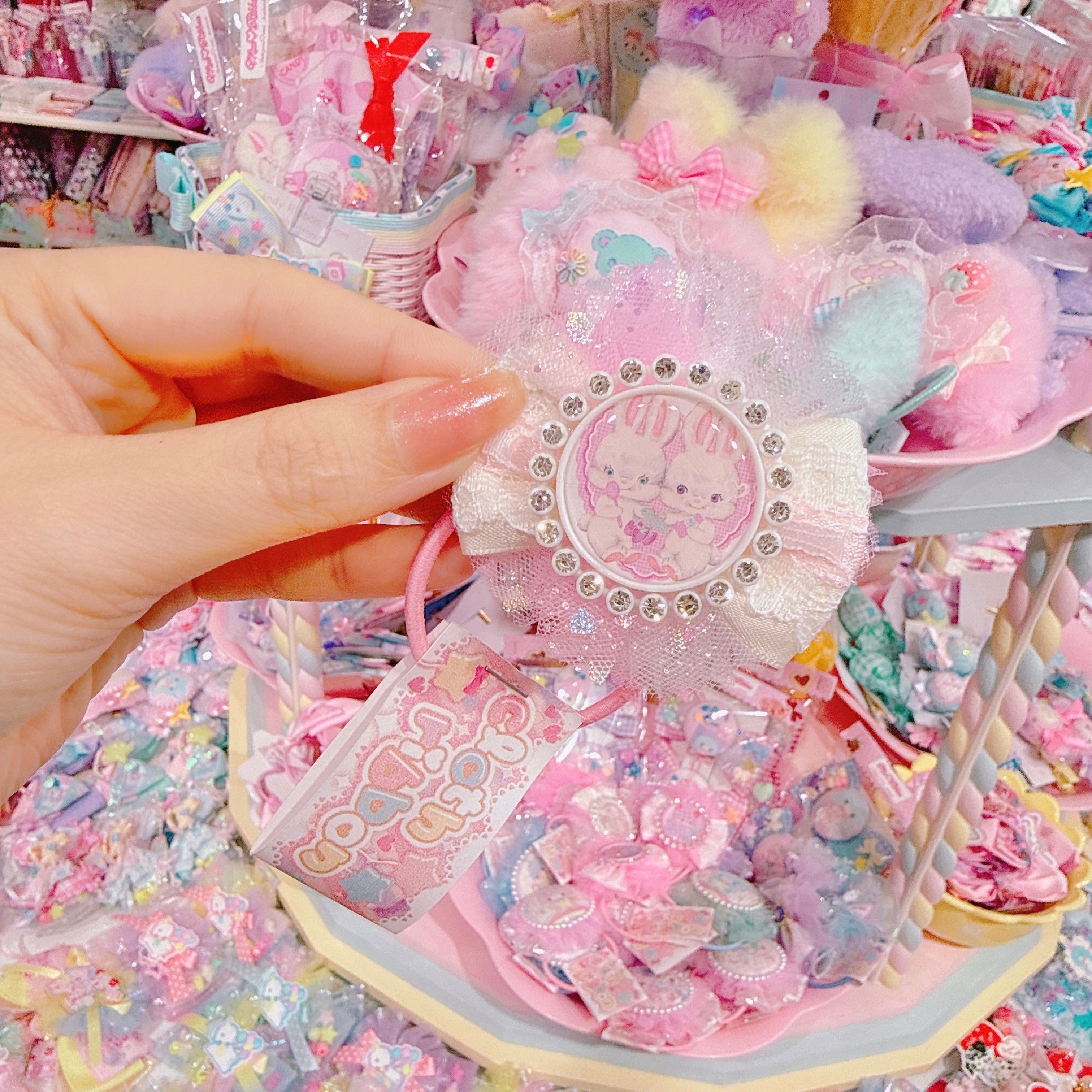 【C5】87-23チュールヘアゴム