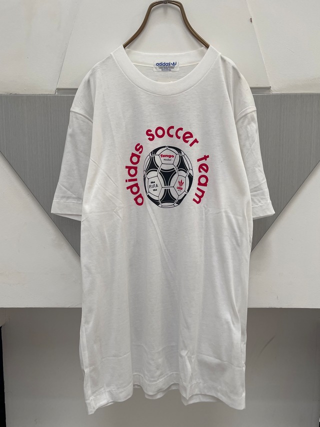 （CS312）adidas soccer team T-shirt / dead stock