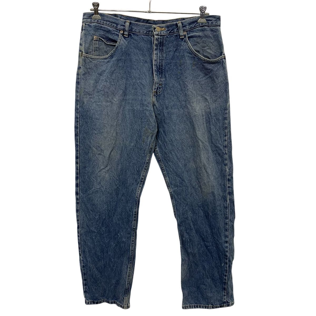 Evisu エビス 最初期 ダメージストレートデニム 希少 水牛革パッチ