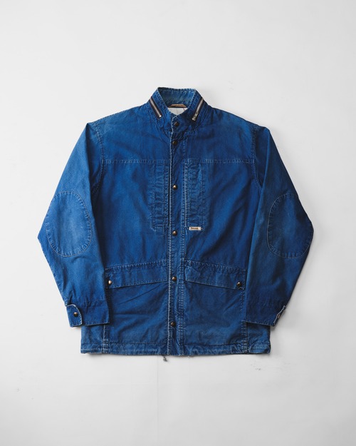 [1980s] "French Vintage" Indigo Cotton Field Design Jacket