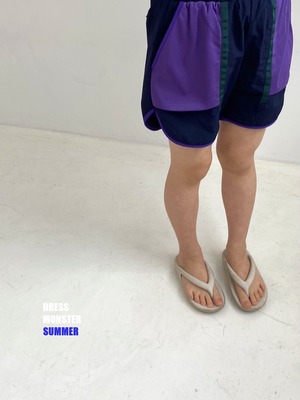 【ドレスモンスター DRESS MONSTER】サマービーチショーツ ネイビー 110cm~120cm  240507