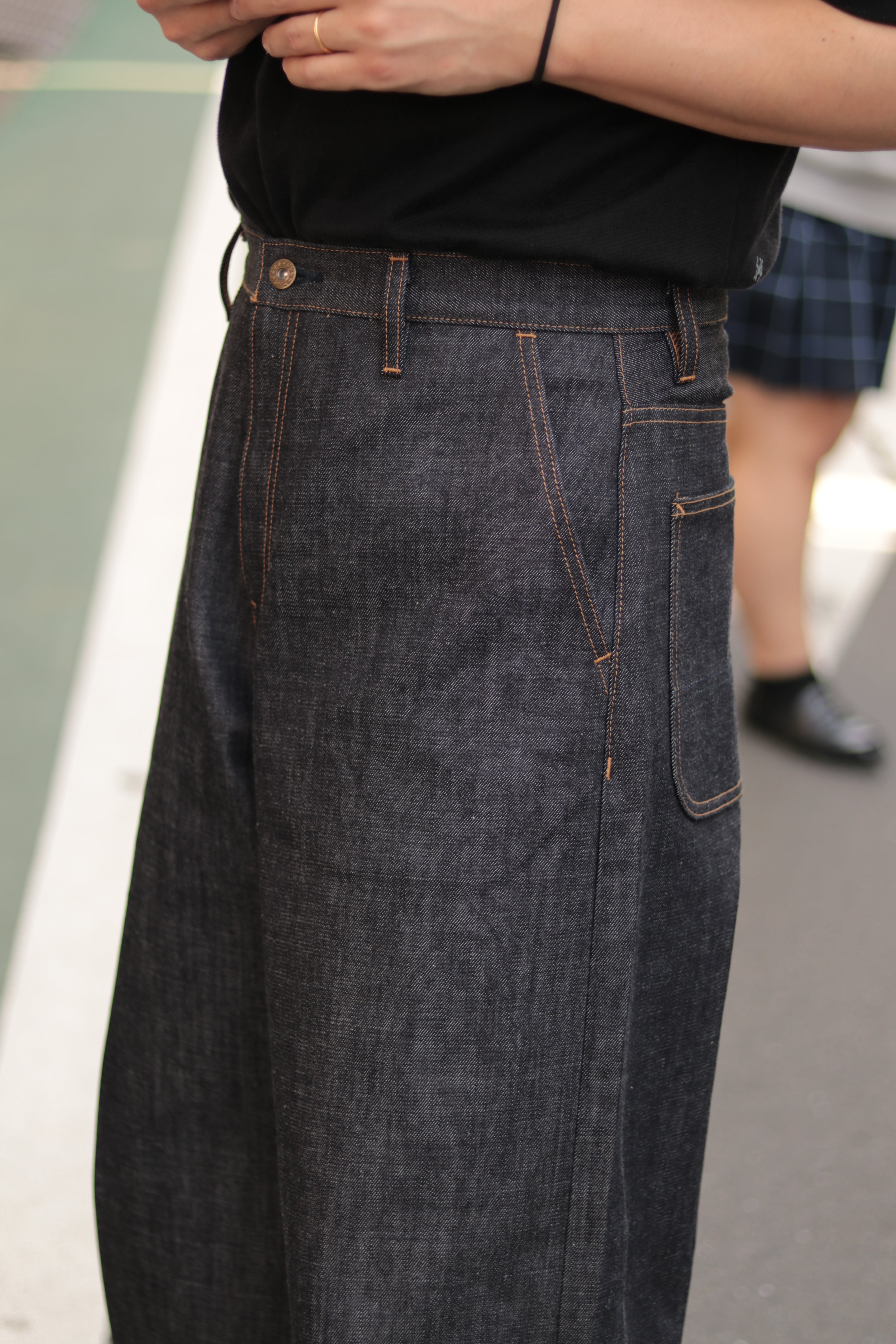 supernova. リジットバギーデニム Baggy jeans - Rigid denim / Black - SuperNova. online store