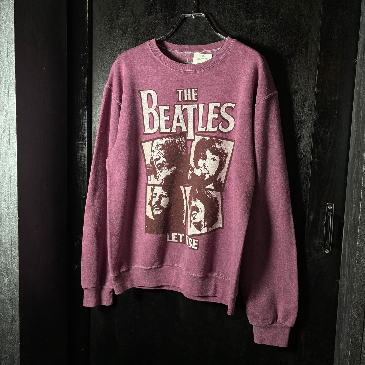 THE BEATLES LET IT BE オフィシャルバンドスウェット ピンク S
