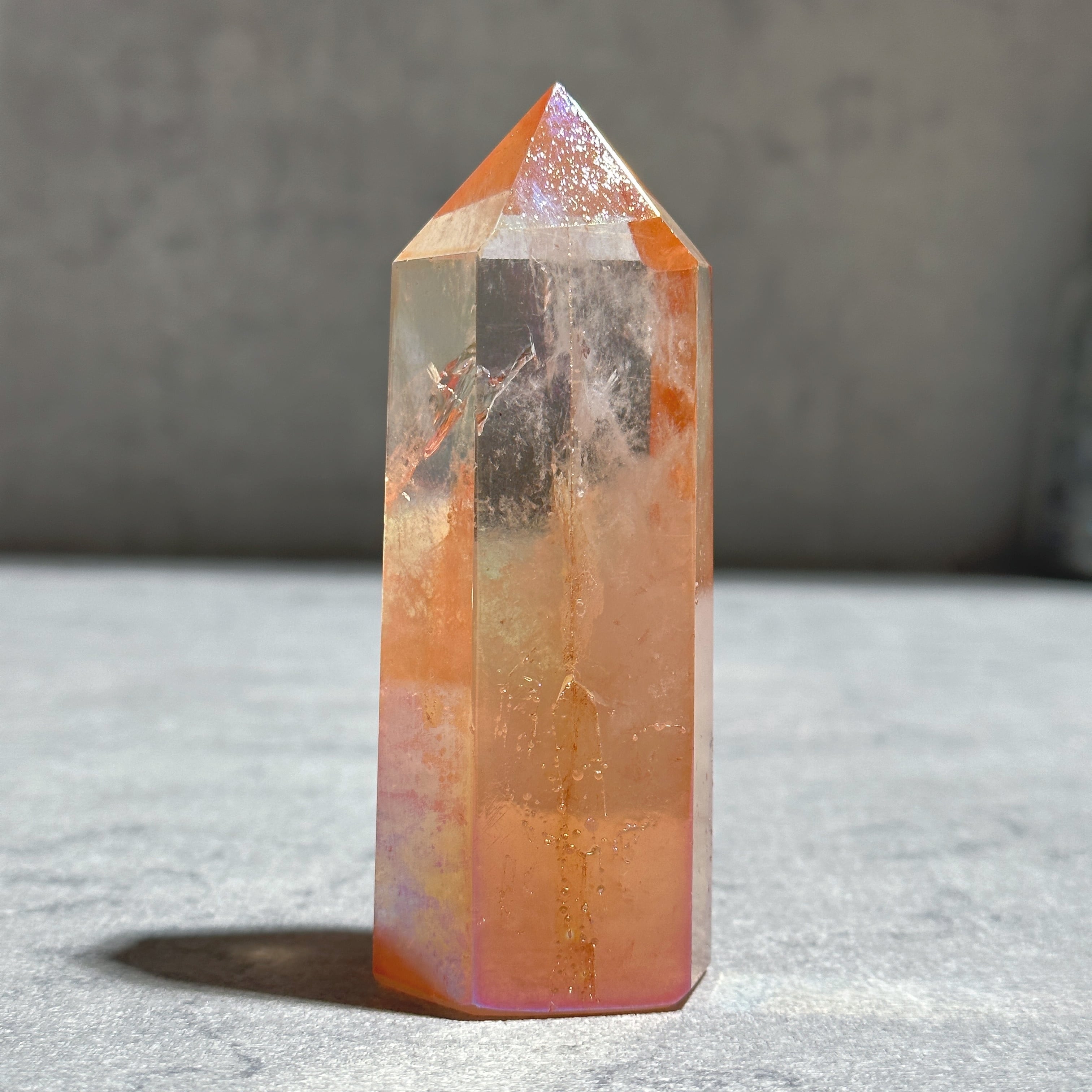 オレンジオーラクォーツ タワー05◇ Orange Aura Quartz ◇天然石