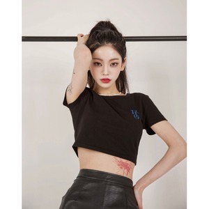 [PTOHOUSE] Wave crop T-shirt (Black) 正規品 韓国ブランド 韓国通販 韓国代行 韓国ファッション Tシャツ