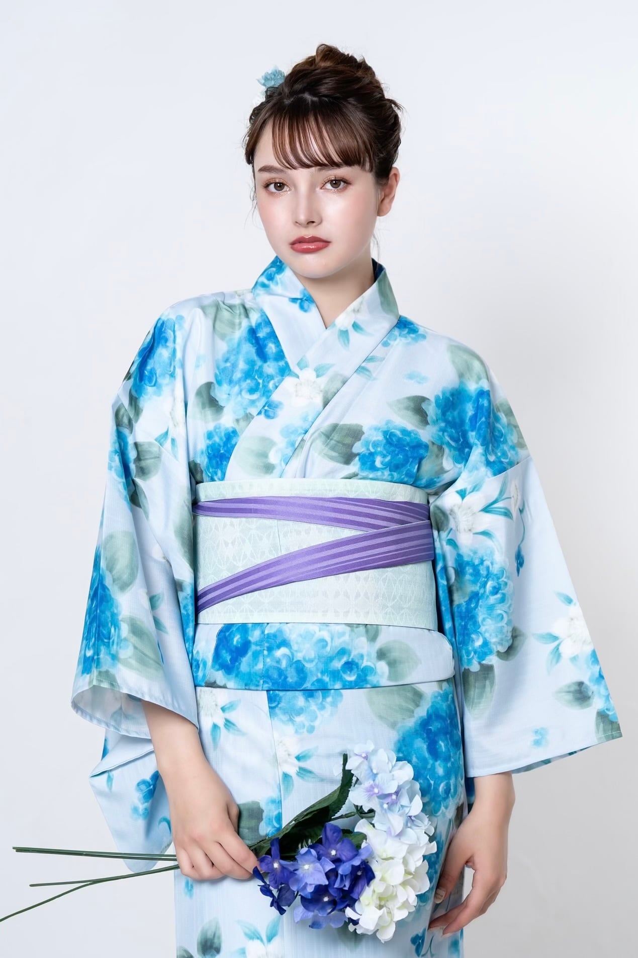 浴衣ジェンヌ 浴衣3点セット 紫陽花 | 浴衣SIENNE