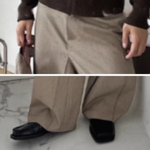 バイアスカットモードスウェットパンツ　0856