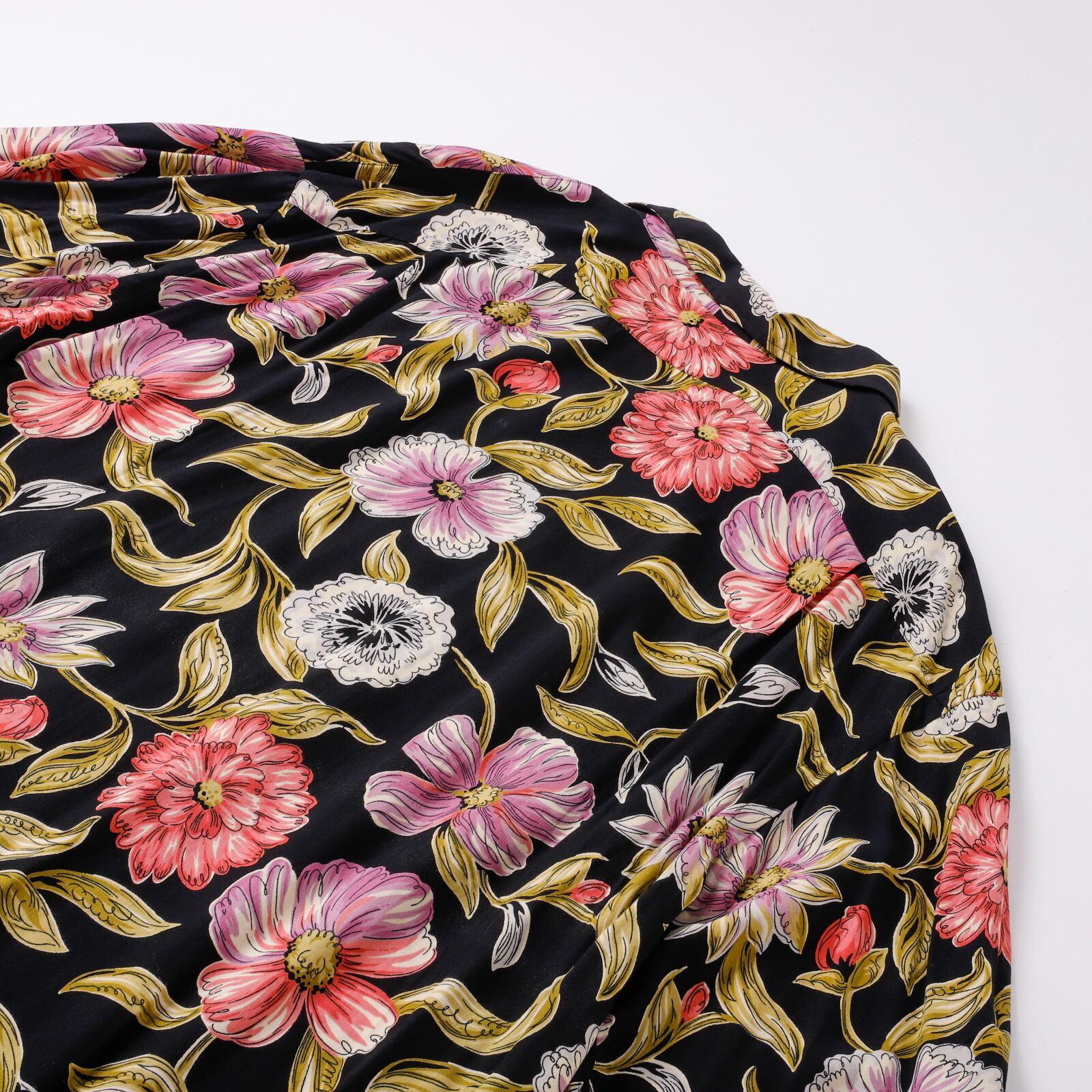 極美品】90s Ralph Lauren special rayon shirt Black S/S 