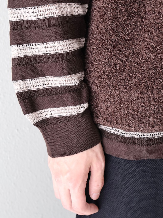 【ISA BOULDER】REPEAT STRIPE TOP/soil
