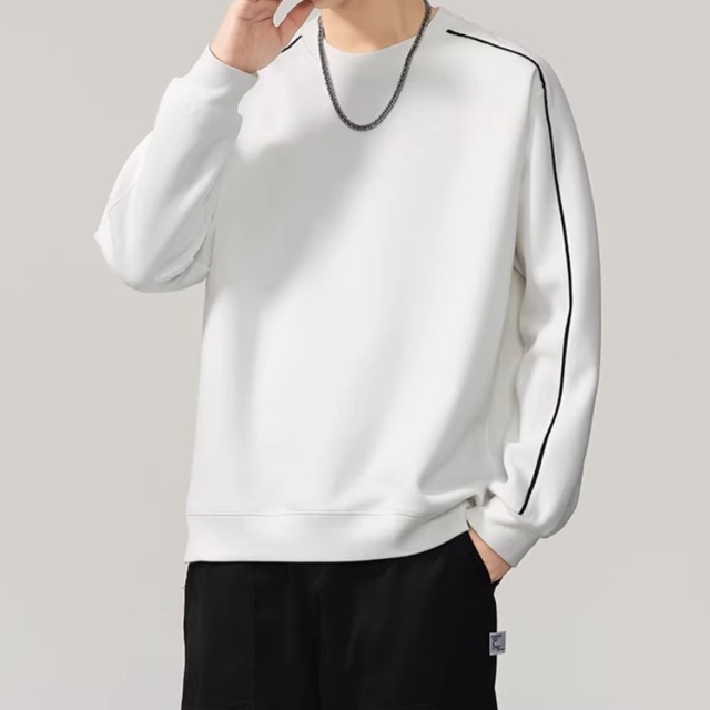 クルーネック ライン入りスウェット af0474