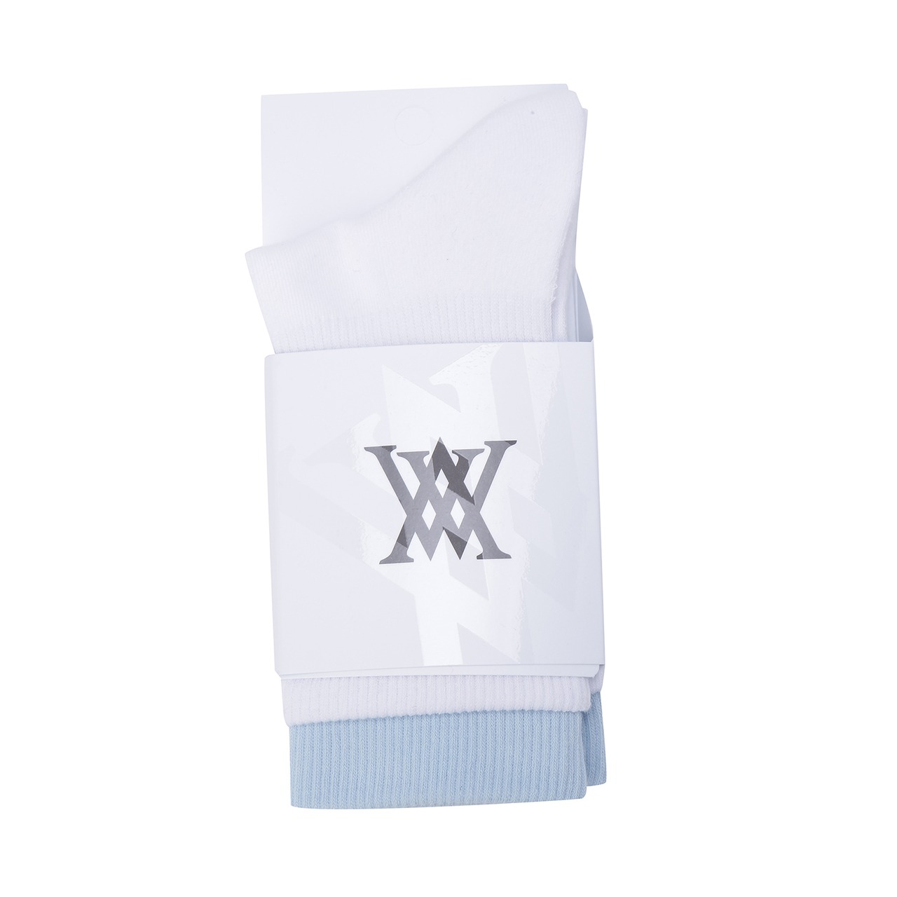 (W) DOUBLE BLOCK SOCKS [サイズ: F(AGEUWSC03SBF)] [カラー: SKY BLUE]