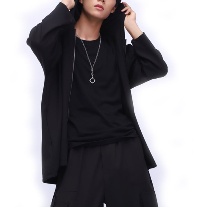 シンプルスタイルジップアップパーカー MTO0063