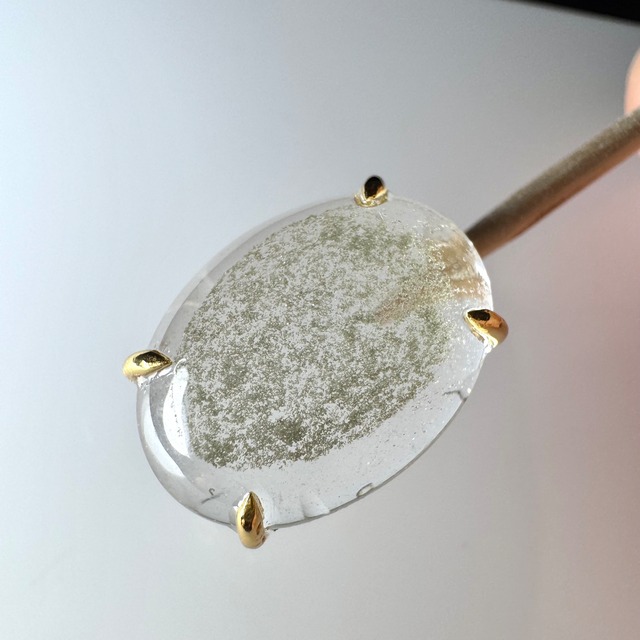 no.D6 原石からお仕立てしたガネーシュヒマール ペンダントトップ兼ブレスチャーム
