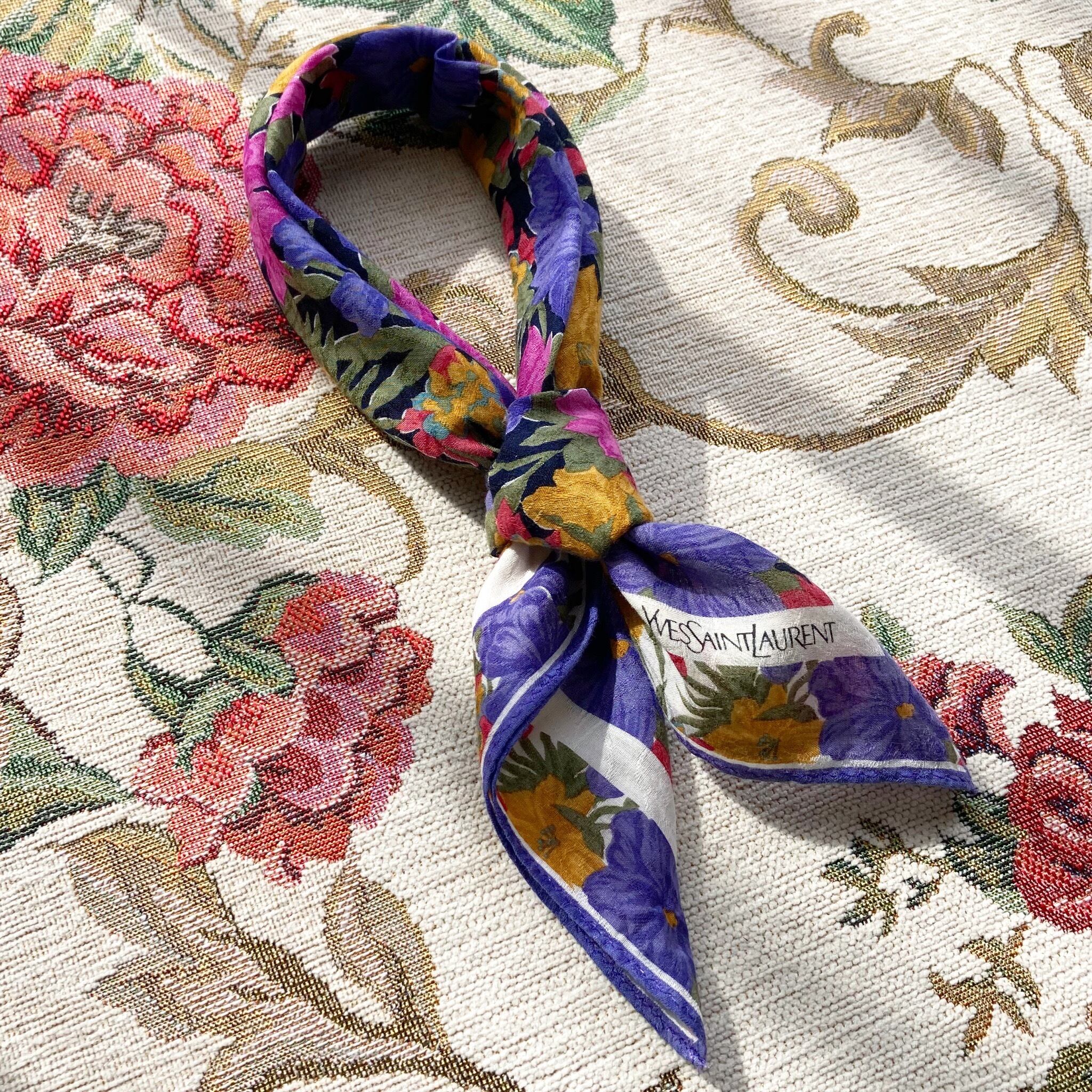 Evs Saint Laurent vintage scarf