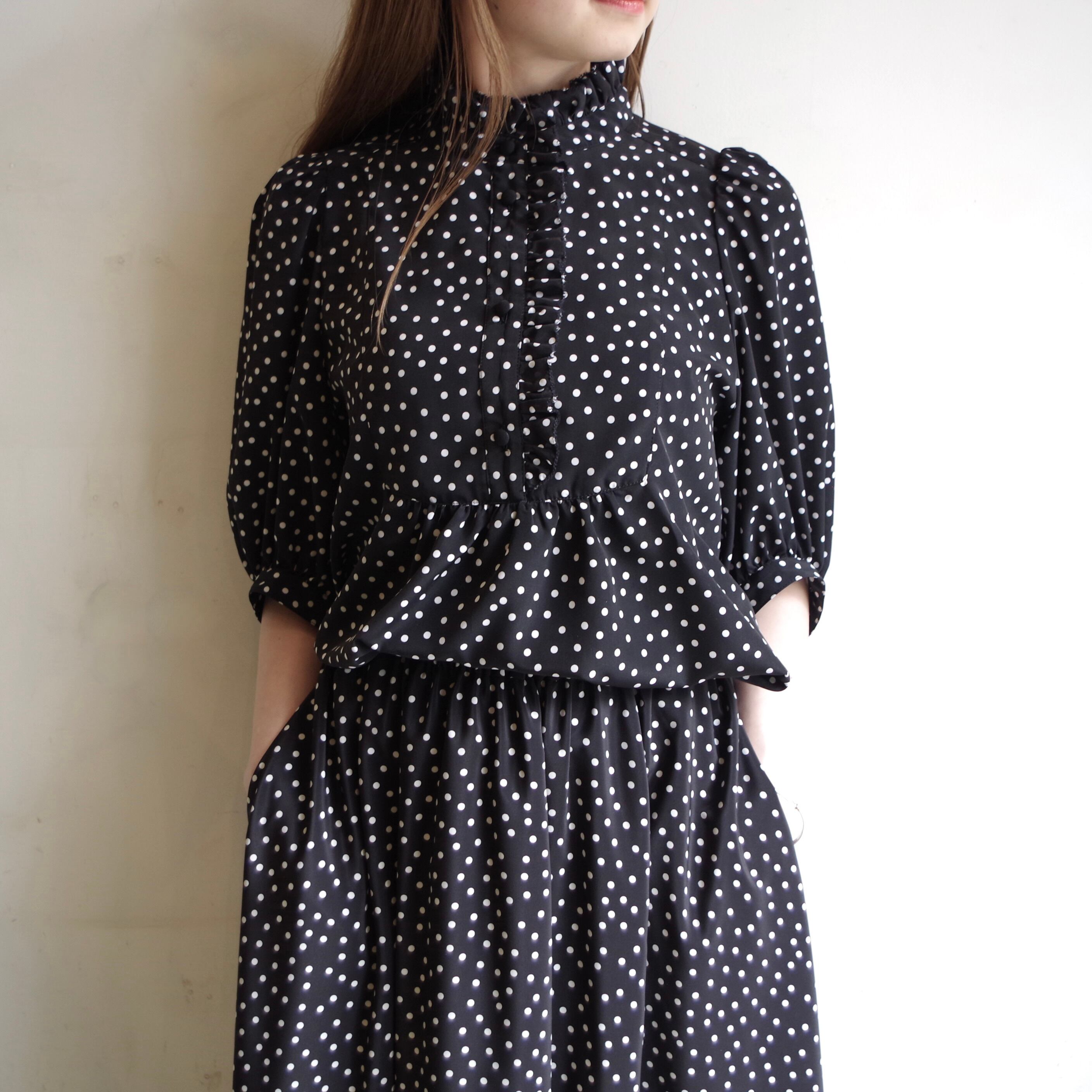 週末限定セールです！新品未使用Pale Jute ブラウス Pale Jute polka dot half sleeve blouse | 1F Store