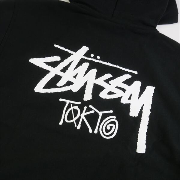 STUSSY ステューシー WORLD TOUR ジップ パーカー 黒M