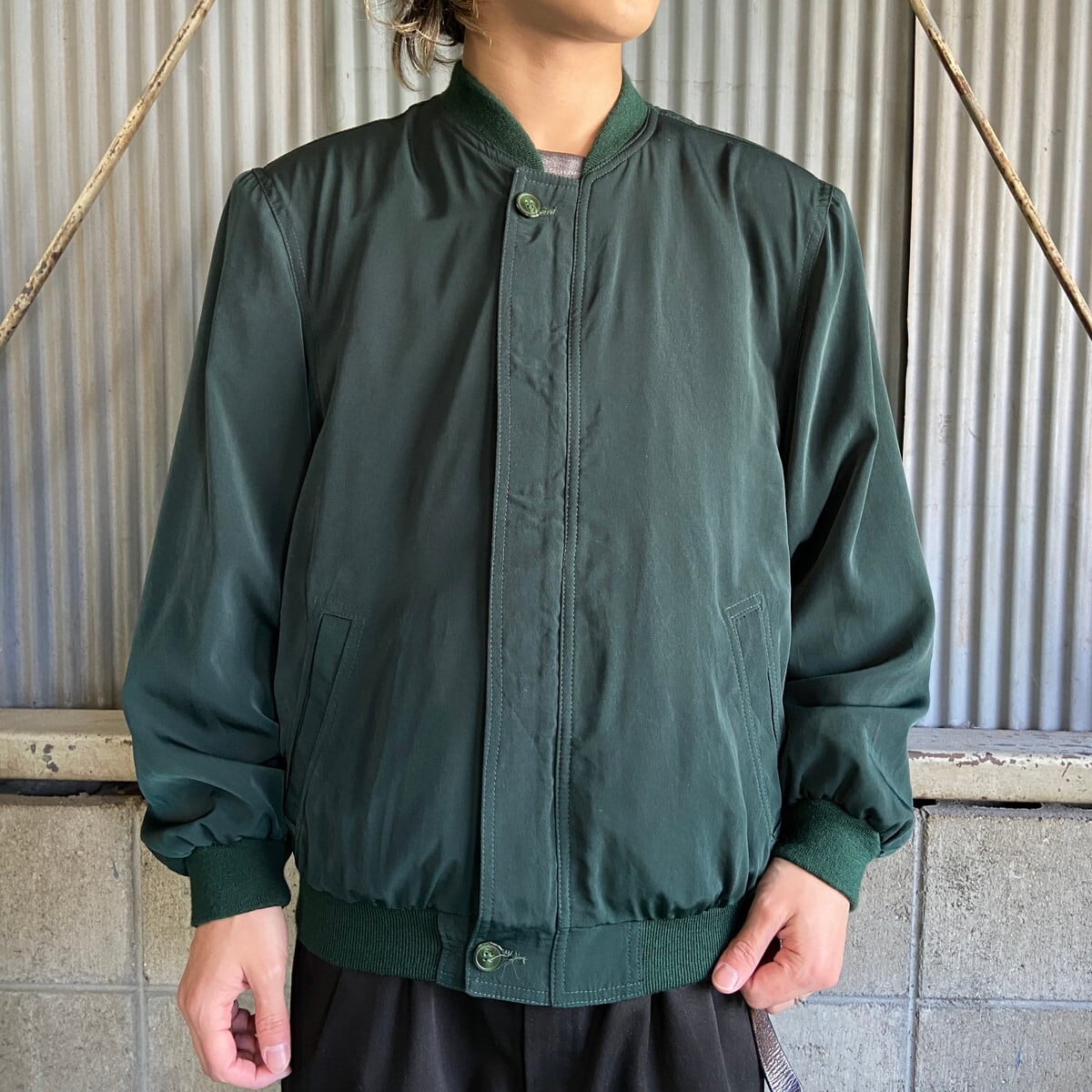 SANTA CRUZ Jeans ポリエステルジャケット ブルゾン メンズM相当 古着