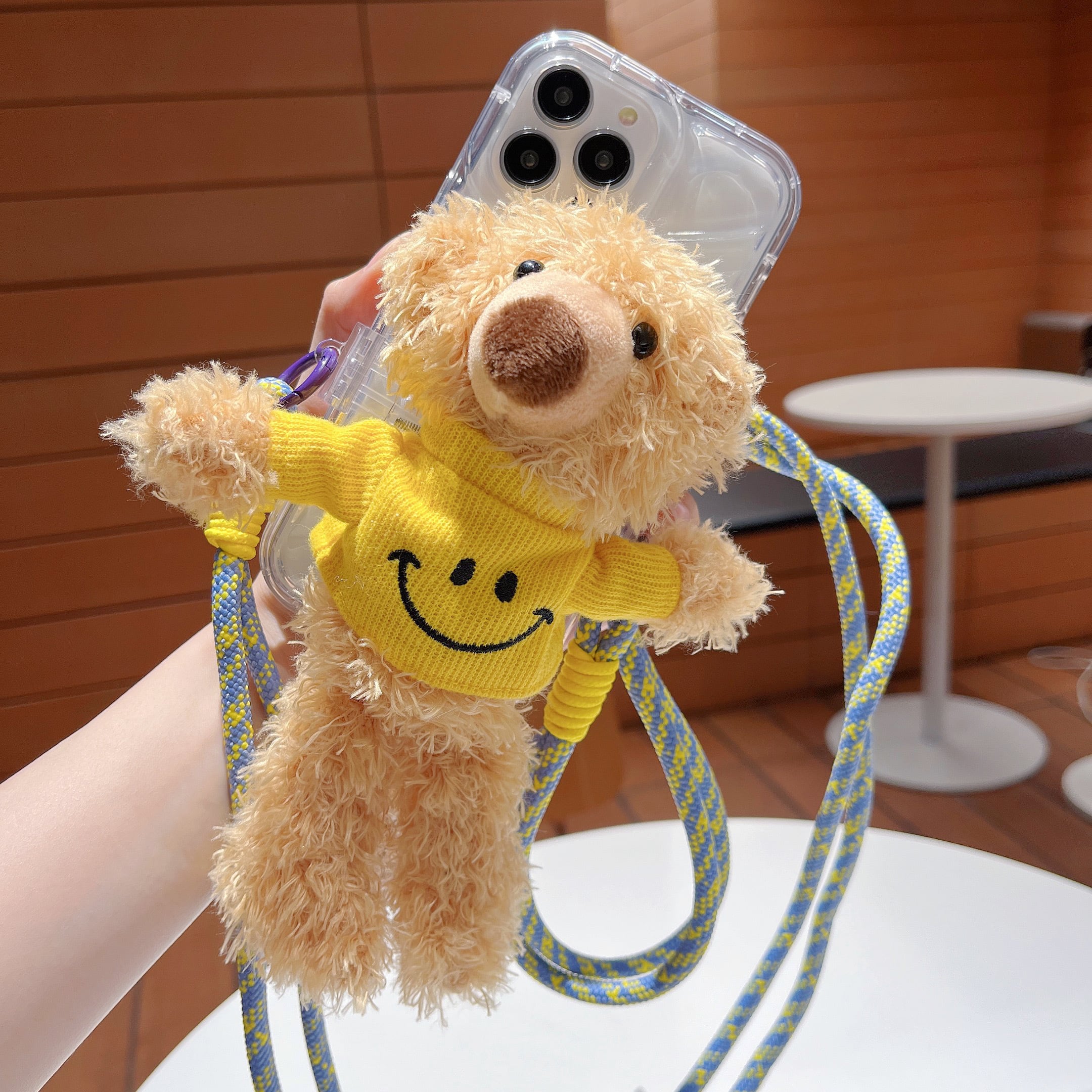 ☆新品☆スマホ対応♪【本革/ラムレザー❕中は温ったかっフワフワ❗】BEAR/ベア