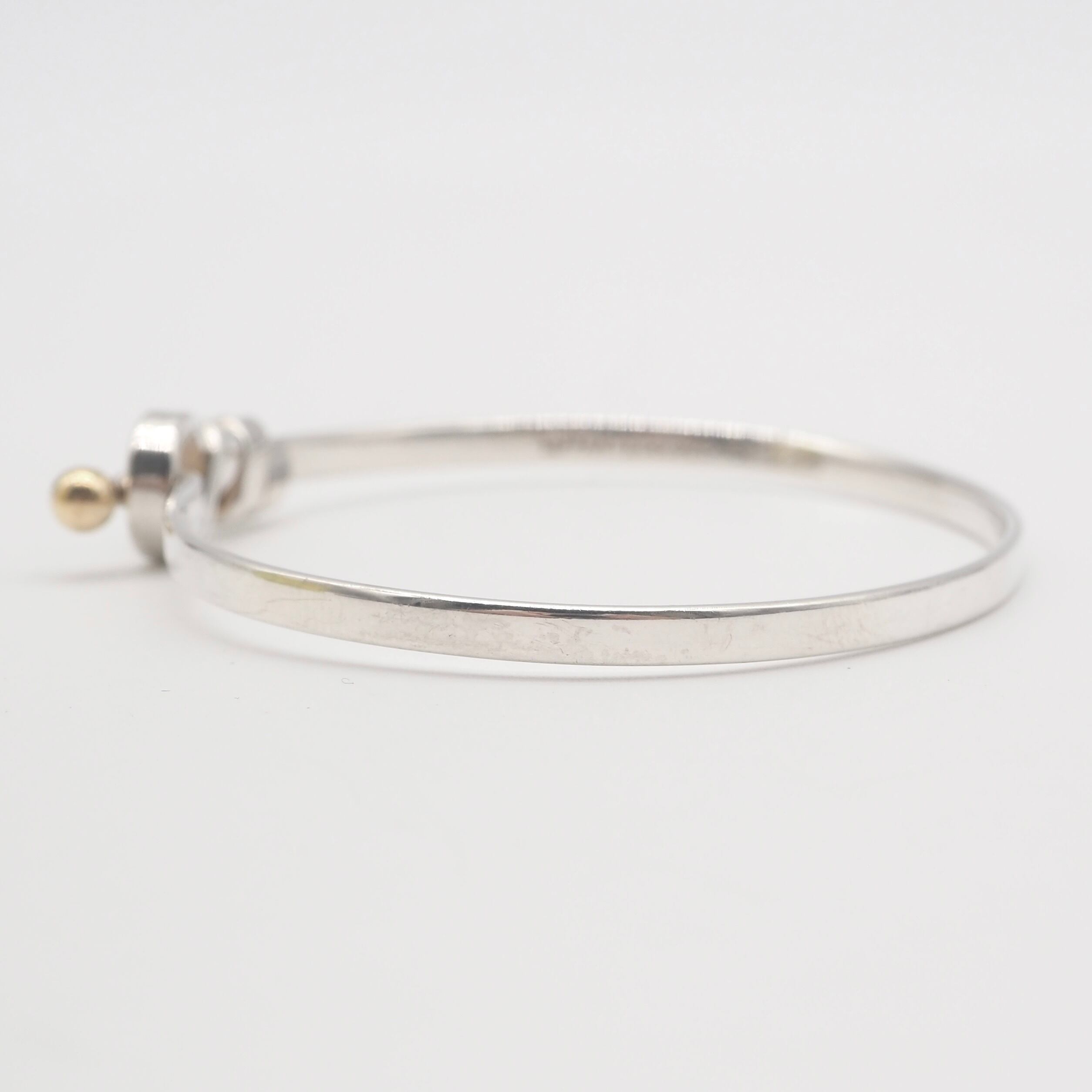 Tiffany&Co. フック&アイ バングル シルバー925 K18 ティファニー
