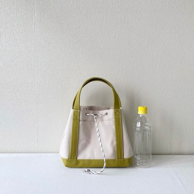 【全9色】「巾着トートバッグ」大きい／倉敷帆布 8号帆布【受注制作】