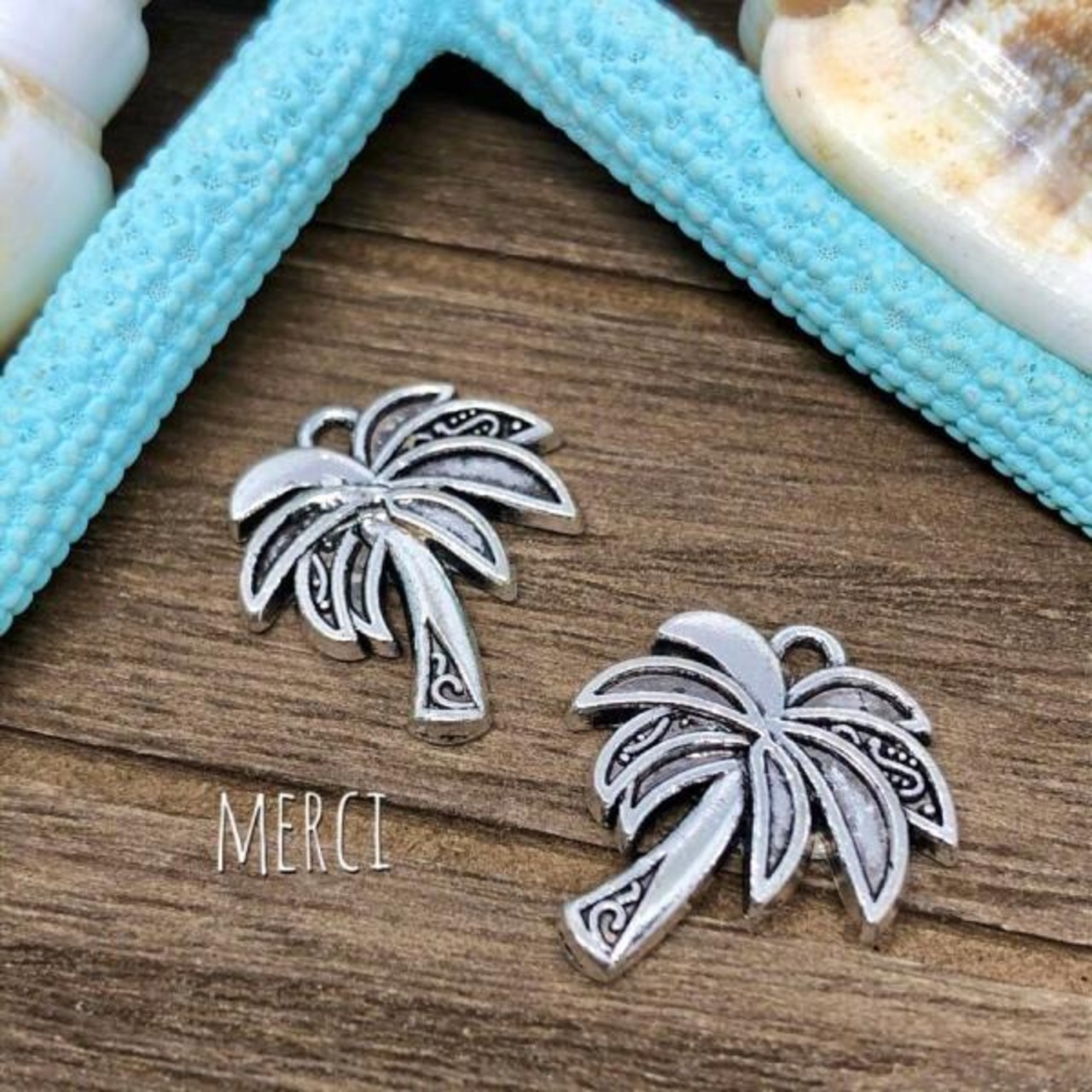 【2個】パームツリーチャーム/ヤシの木/椰子/ハワイ