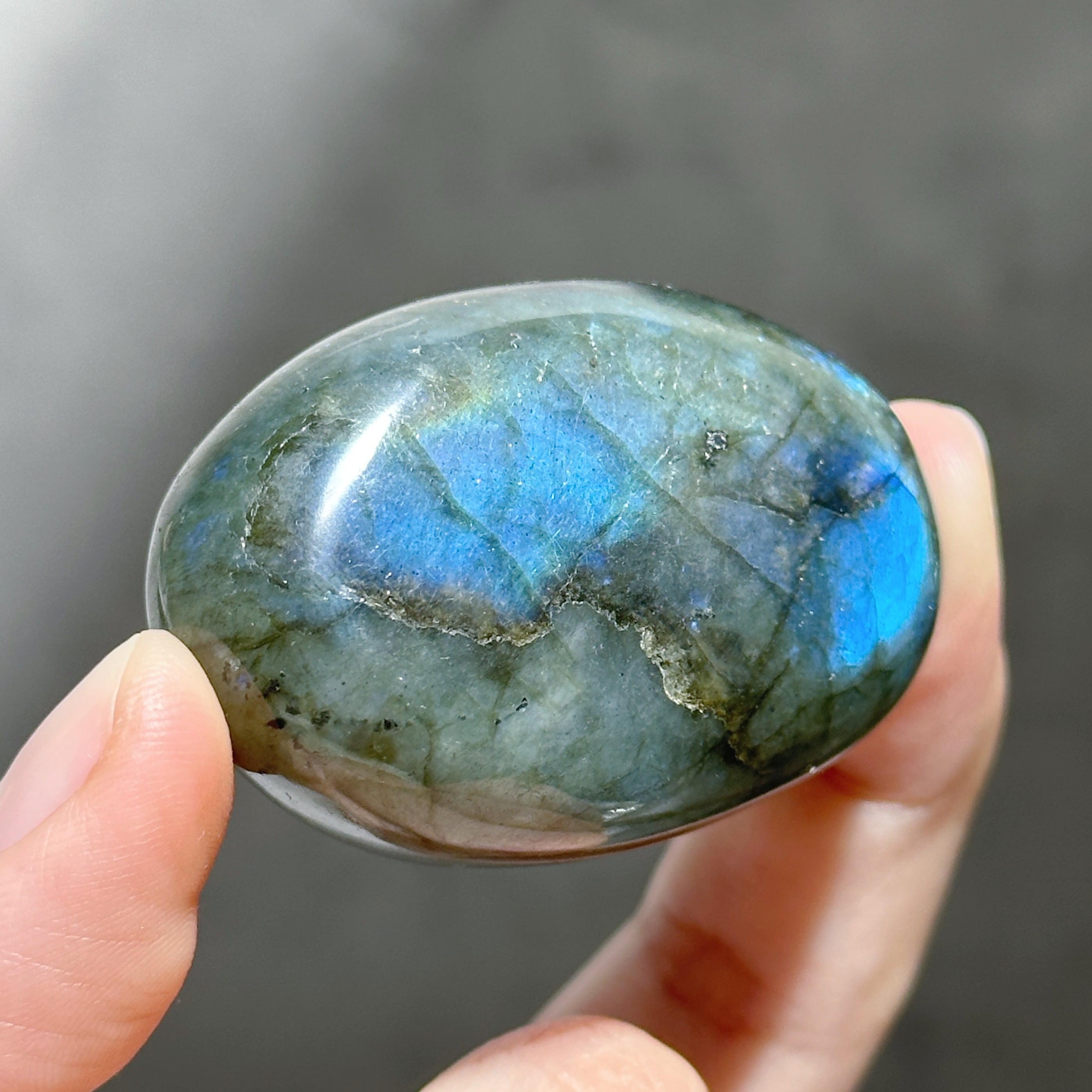 ラブラドライト パームストーン31◇ Labradorite palm stone ◇天然石