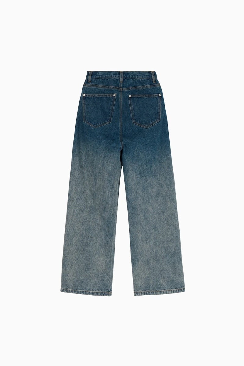 Hella ヘラ】GRADATION DENIM PANTS グラデーションデニムパンツ h253