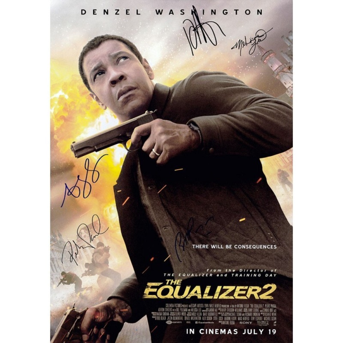 THE EQUALIZER 2(イコライザー2) 【5名直筆サイン入りミニポスター】 | searchlight