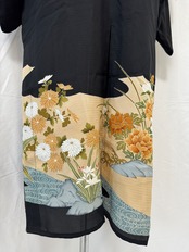 Black Longcoat See-through 478(夏用着物)