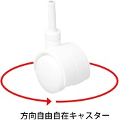 サンカ 収納ボックス用 caster キャスター フロック・katasu・インボックス・コレクトケースシリーズ対応 4個入り ACS-30 日本製