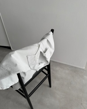 JIL SANDER　COTTON OPEN COLLAR SHIRT