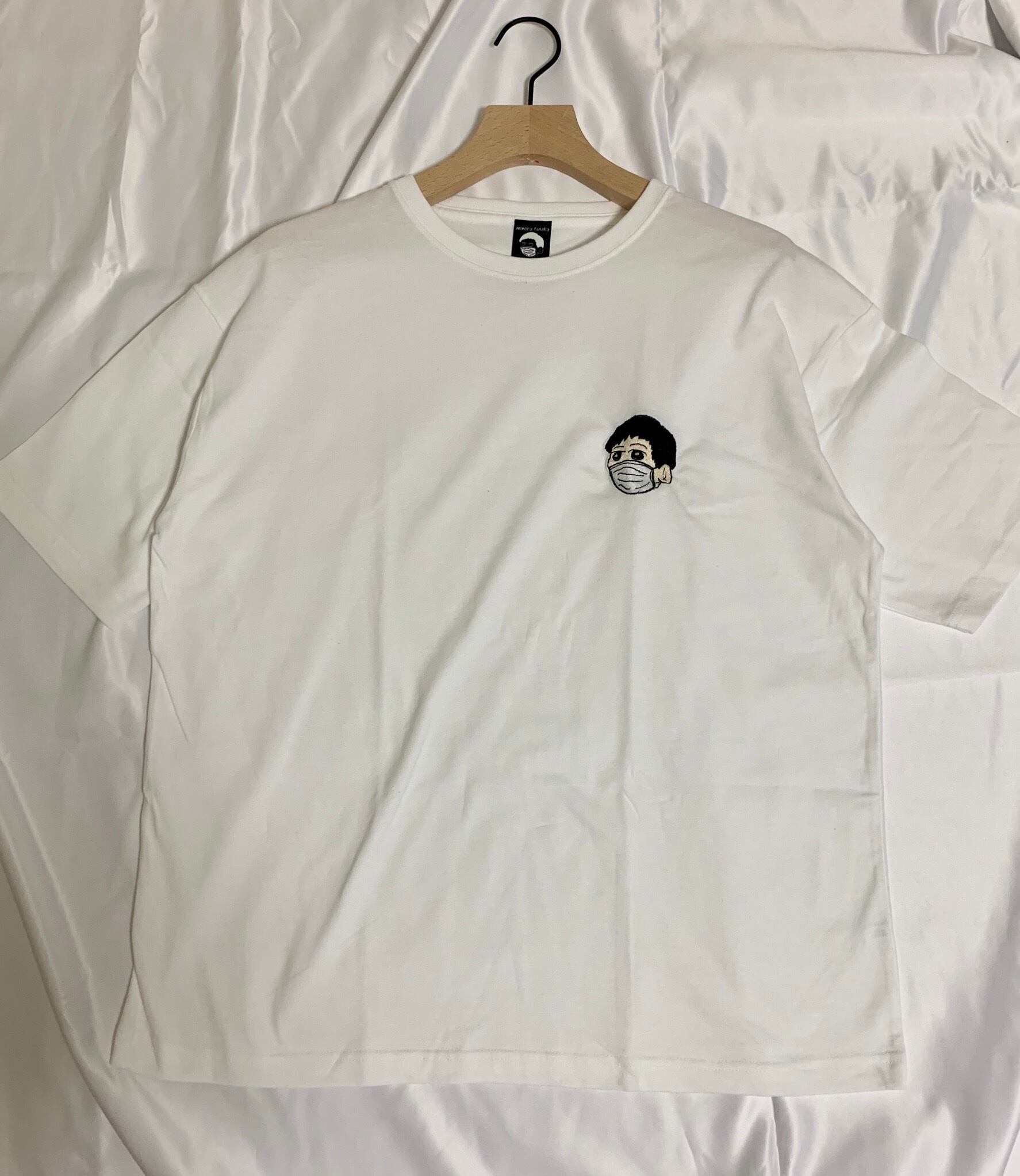 CORONA対策田中くんTシャツwhite