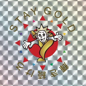 オリジナルロゴ STAY GOLD ステッカー (送料込み)
