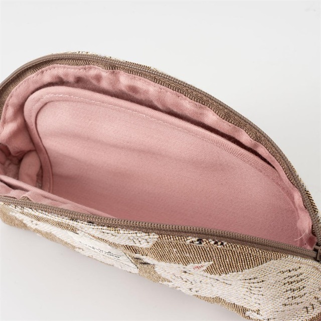 【Craft India】ジャガードマルチポーチ cat